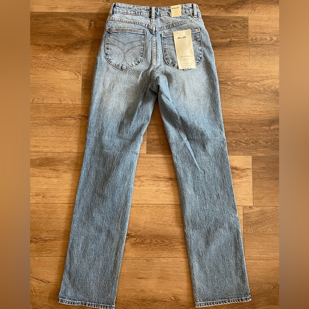 Rolla’s original straight brad blue, long